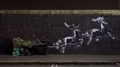 Royaume-Uni : Une oeuvre de Banksy pour alerter sur la situation des sans-abris