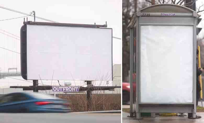 White Christmas : une agence vous offre une "trêve publicitaire" en affichant des panneaux vierges