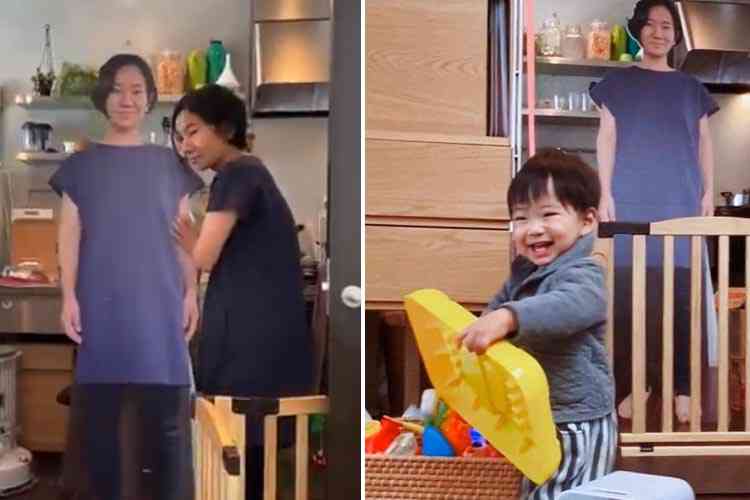 Son fils pleure quand sa maman quitte la maison, il fait imprimer des silhouettes grandeur nature de sa femme