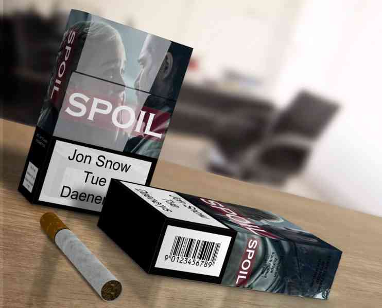 Insolite : des "spoilers" de films et séries sur les paquets de cigarettes pour arrêter de fumer ?