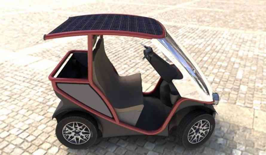 Solar Squad : une voiture électrique équipée d'un panneau solaire à 6.900 €