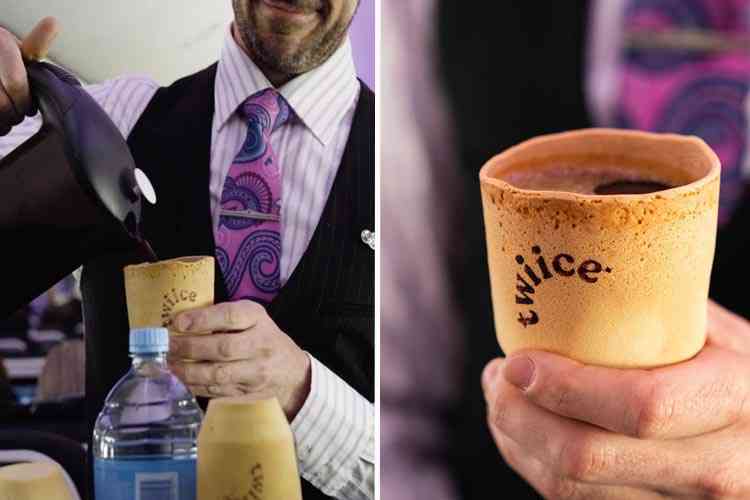 Pour réduire ses déchets, Air New Zealand remplace les gobelets en plastique par des tasses comestibles