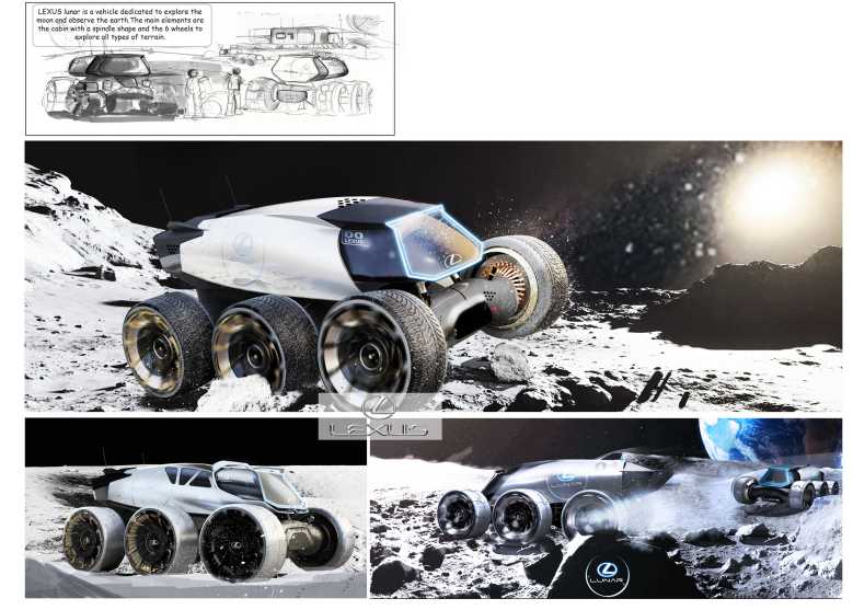 Quand Lexus imagine les moyens de transport sur la Lune