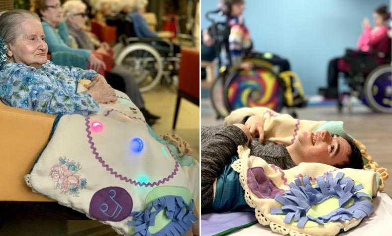Alzheimer : des soeurs jumelles inventent Maase, le premier plaid sensoriel thérapeutique pour apaiser les malades