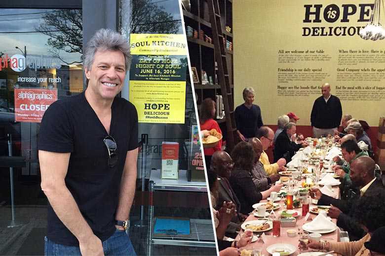 Etats-Unis : le chanteur Bon Jovi ouvre deux restaurants participatifs, gratuits pour les plus démunis