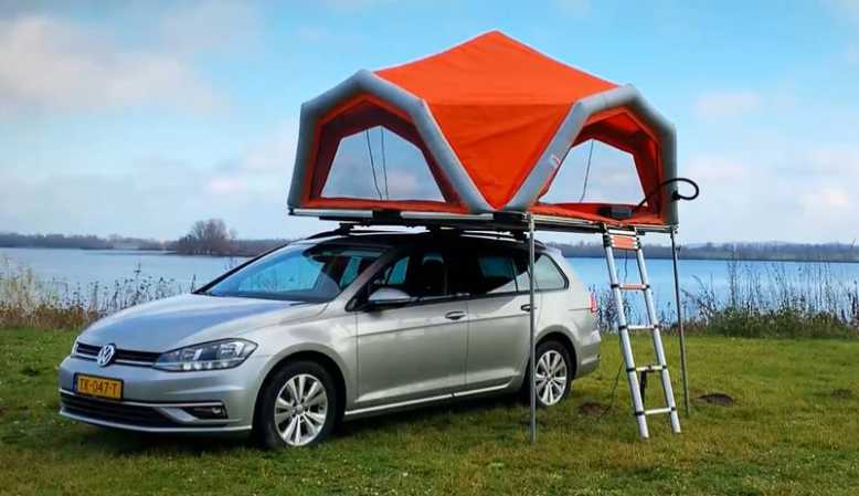Fjordsen XL, la tente gonflable qui s'adapte à tous les véhicules pour dormir où bon vous semble