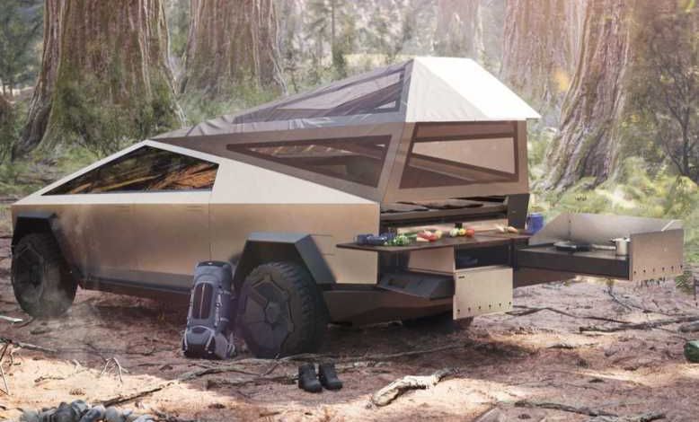 Tesla dévoile le mode camping car pour son Cybertruck, et ses autres modèles...