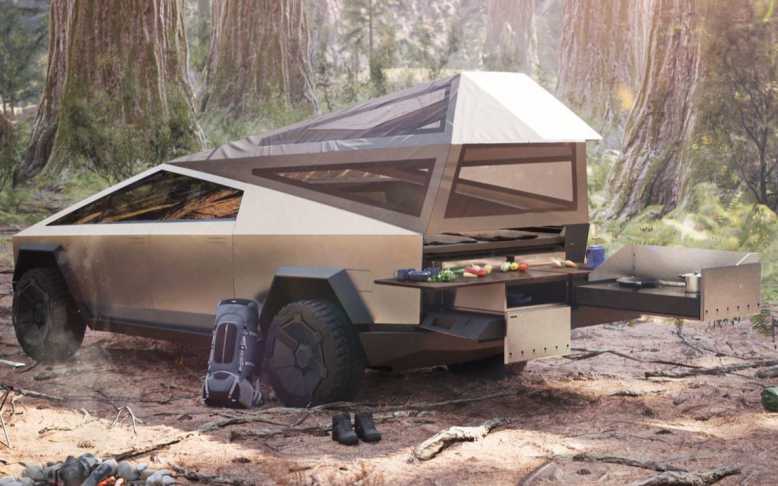Tesla dévoile le mode camping car pour son Cybertruck, et ses autres modèles...