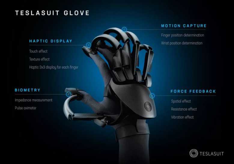 Teslasuit Glove : des gants qui permettent de toucher et ressentir les objets virtuels