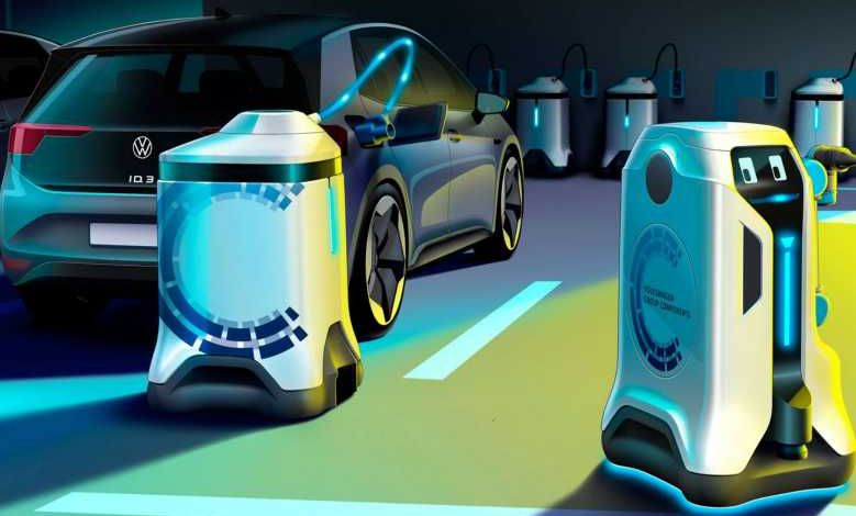 Laderoboter, une armée de robots autonomes pour charger les voitures électriques dans les parkings