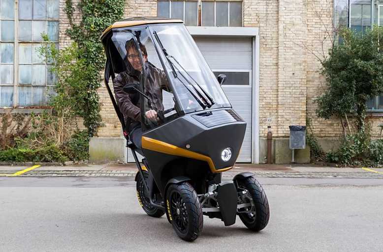BICAR, un sympathique scooter électrique trois roues aux allures de micro-voiture