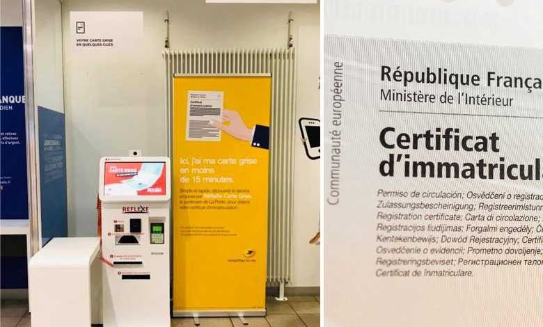 Carte Grise : il sera bientôt possible de l'obtenir en 15 minutes dans les bureaux de Poste
