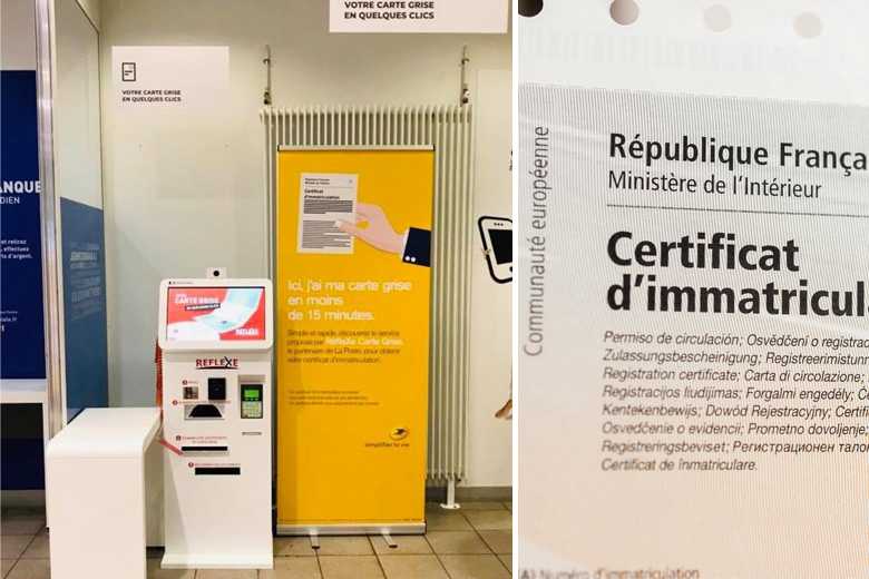 Carte Grise : il sera bientôt possible de l'obtenir en 15 minutes dans les bureaux de Poste