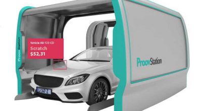 Proovstation : une cabine automatisée qui réalise un diagnostic de l’état extérieur d’un véhicule en quelques secondes