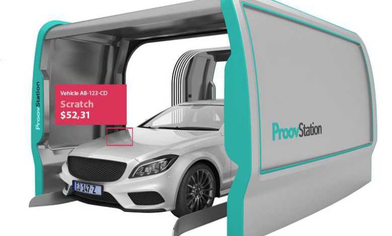 Proovstation : une cabine automatisée qui réalise un diagnostic de l’état extérieur d’un véhicule en quelques secondes
