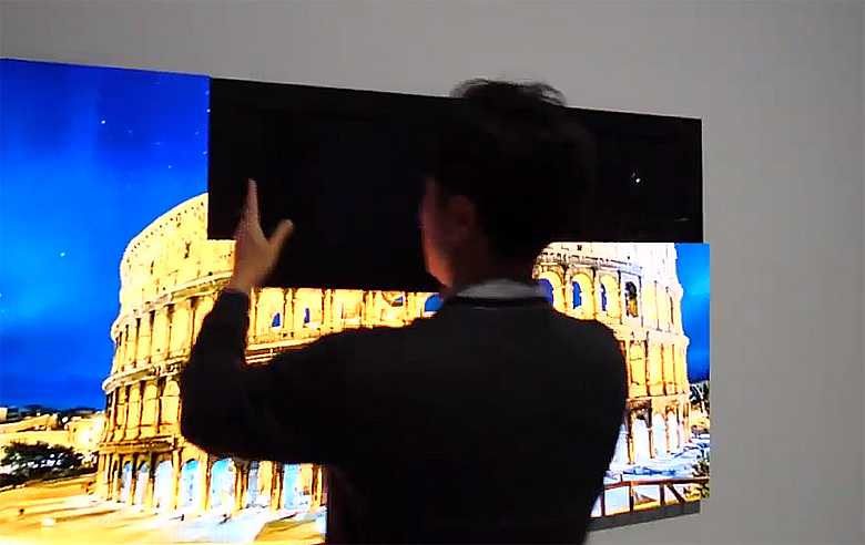 Samsung dévoile une TV modulaire dont la taille s'adapte en ajoutant des morceaux de dalles, comme des LEGO...