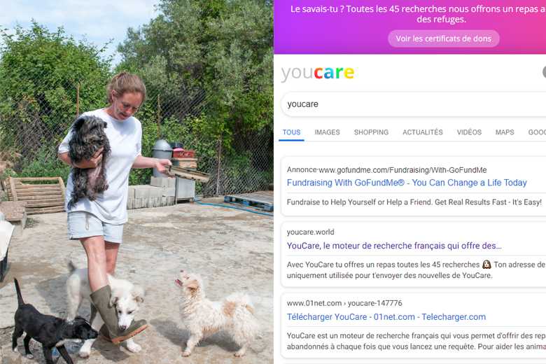 YouCare : le moteur de recherche qui offre des repas aux associations de protection animale !