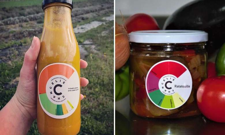 Chancelie : cette conserverie artisanale propose des étiquettes minimalistes avec uniquement la composition et la proportion de chaque produits