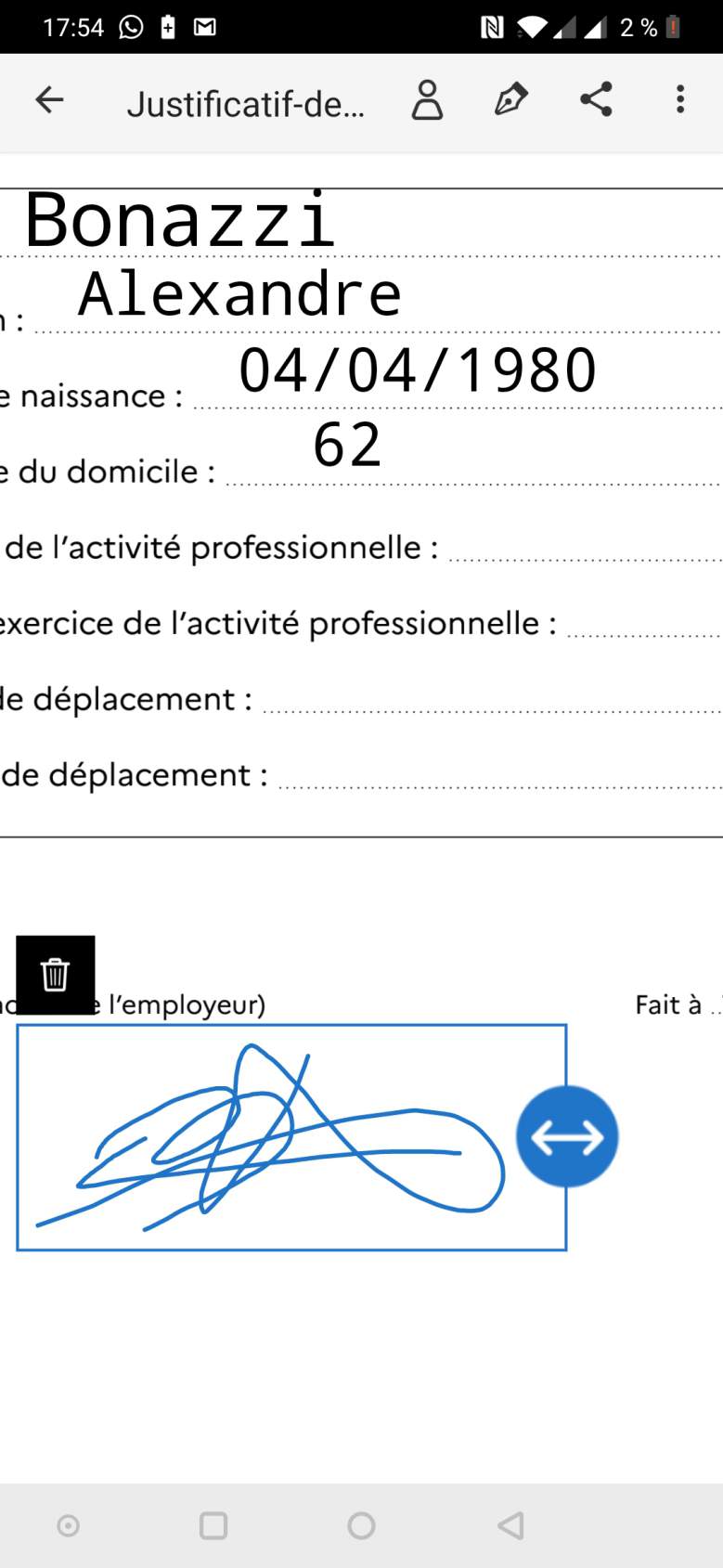 Coronavirus : comment remplir et signer une attestation de déplacement sur un smartphone