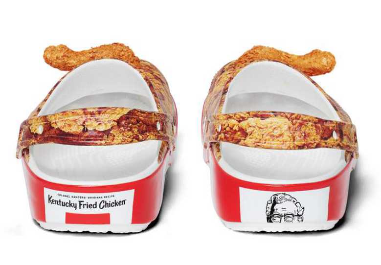 Crocs KFC : vous pourrez bientôt chausser des sandales aux motifs poulet... Et avec l'odeur du poulet frit qui va avec... 