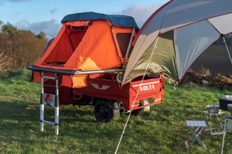 Elektrofrosch PRO Camping : un mini camping-car à trois roues à seulement 3990€