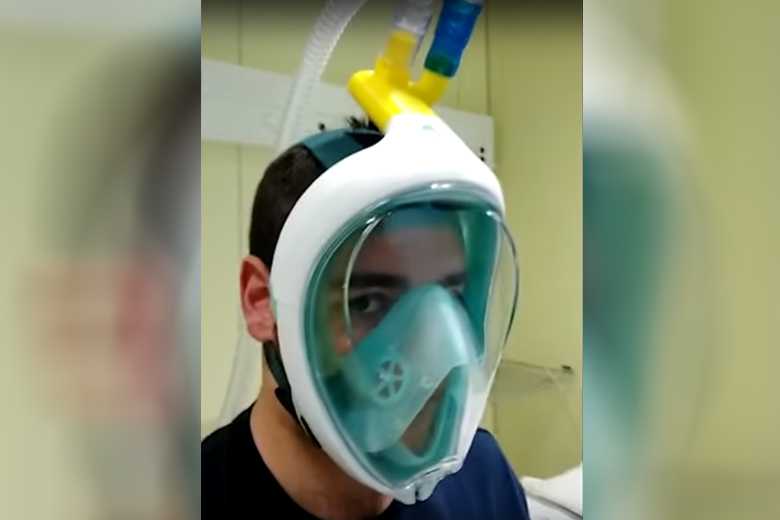 Coronavirus : Isinnova offre les plans de sa valve pour transformer le masque de plongée Décathlon en masque respiratoire (impression 3D)