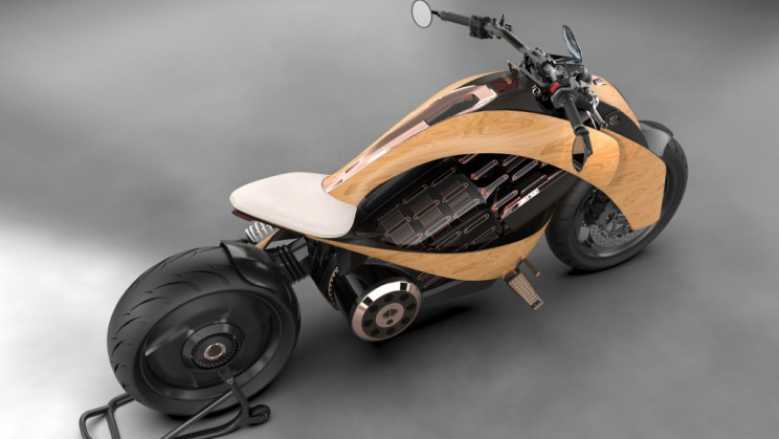 Newron EV-1, l’étonnante moto électrique en bois de Newron Motors