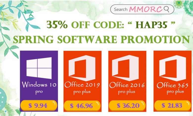 Vente de printemps : Windows 10 PRO à 9,94 $, Office 2019 Pro à 46,96 $, Office 2016 Pro à 36,20 $ et Office 365 à 21,83 $ sur MMORC.COM