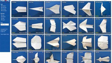Voici 44 modèles d’avions en papier différents, avec toutes instructions pour les plier