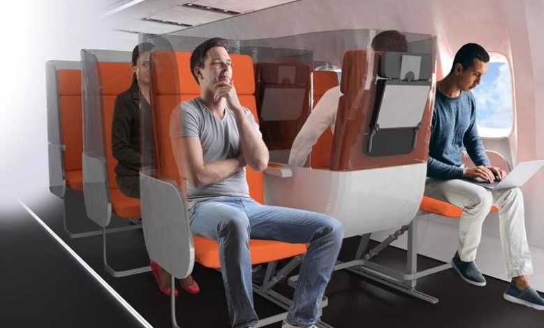 Respect de la distanciation dans les avions : une société italienne présente d'étonnants concepts