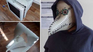 Un designer russe invente un masque "Peste Noire" avec une vieille carcasse d'ordinateur !