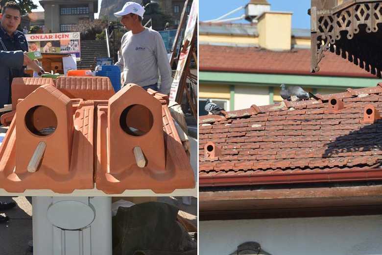 Une entreprise Turque fabrique des "tuiles-nids" pour étudier et protéger les oiseaux des villes