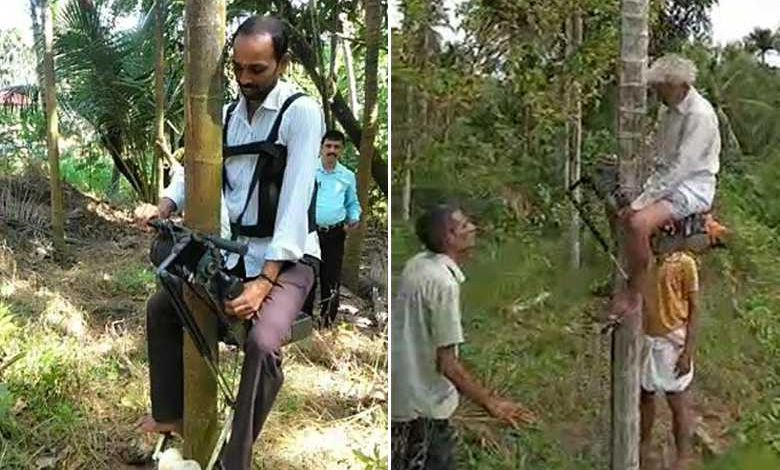 Inde : face à la pénurie de main d'oeuvre, il invente un scooter pour grimper aux cocotiers