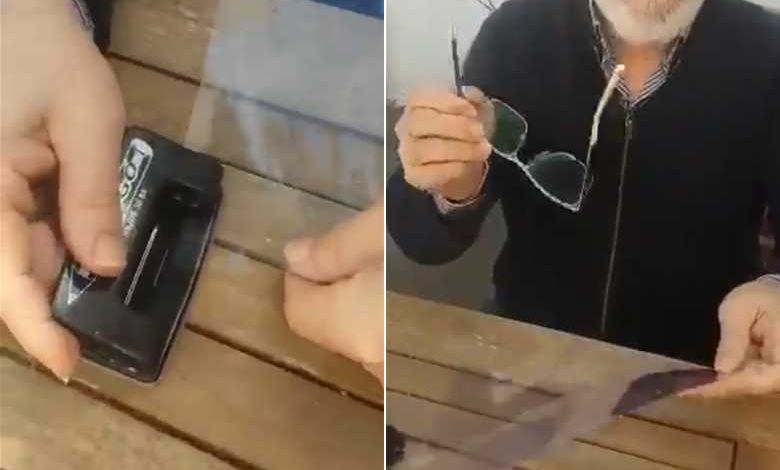 Comment fabriquer en quelques secondes une visière de protection avec une perforatrice et une feuille transparente