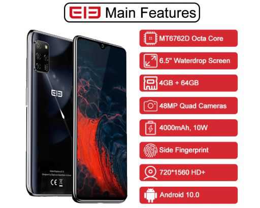 Bon plan : le Elephone E10 PRO 6,5" s'affiche à 129,99$ (115€) au lieu de 169,99$