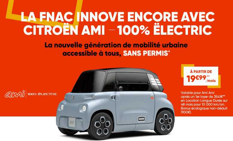 Citroën AMI : une micro-citadine 100 % électrique à seulement 19,99 euros par mois