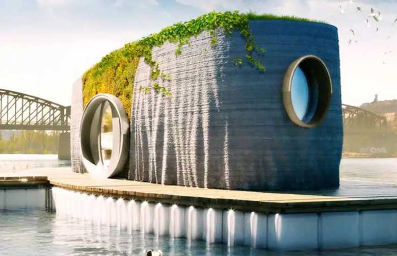 Prvok : une maison flottante écologique et autosuffisante imprimée en 3D et en seulement 48 heures