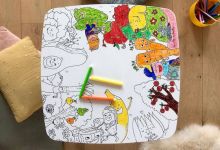 Coloritable : une table à colorier éco-responsable ! Parce que dessiner sur du papier, c'est démodé !