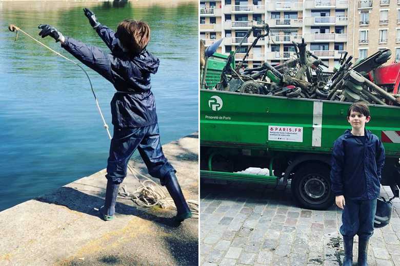 Bravo ! Ce petit bonhomme de 10 ans dépollue la Seine avec ses aimants...