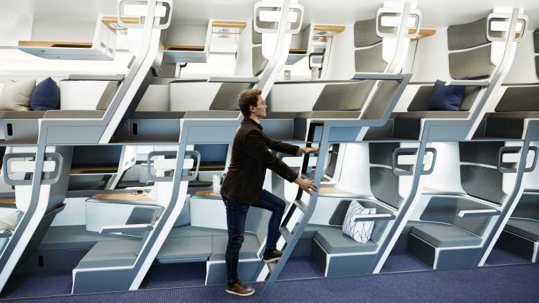 Bientôt des sièges d'avion qui permettent de s'allonger pendant un vol et pas seulement en classe affaire !