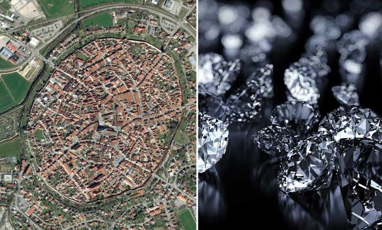 Construite au cœur du cratère d’une météorite, le sol de la ville allemande de Nördlingen regorge de diamants !  