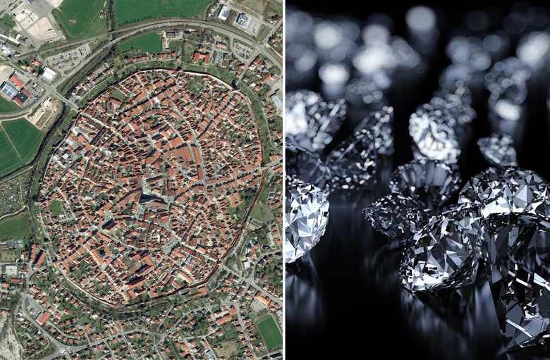 Construite au cœur du cratère d’une météorite, le sol de la ville allemande de Nördlingen regorge de diamants !  