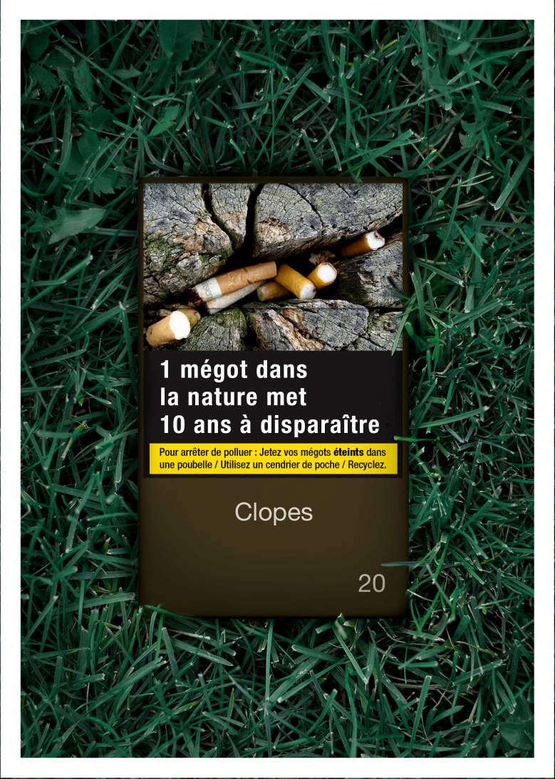 Alice Amiel, directrice artistique relooke les paquets de cigarettes pour sensibiliser à la pollution aux mégots !