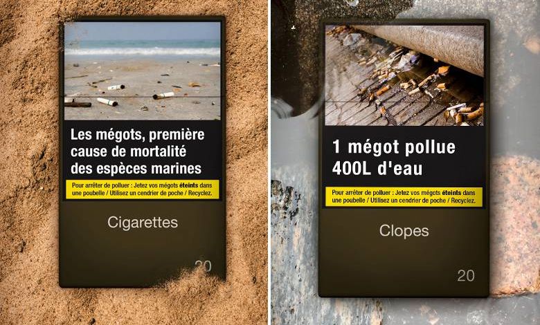 Alice Amiel, directrice artistique relooke les paquets de cigarettes pour sensibiliser à la pollution aux mégots !