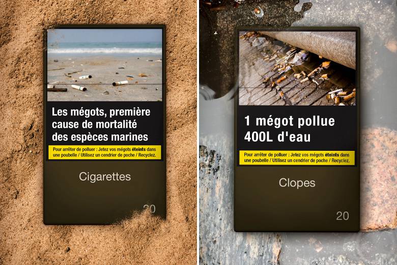 Alice Amiel, directrice artistique relooke les paquets de cigarettes pour sensibiliser à la pollution aux mégots !