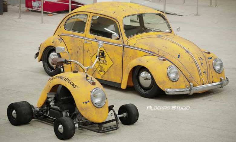 Design : il transforme des ailes de Volkswagen Coccinelle en karting.