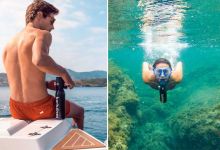 Karbones : une mini bouteille de plongée pour nager librement jusqu’à 12 minutes sous l’eau