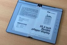 E INK dévoile le nouveau design de sa liseuse pliante, comme un livre....