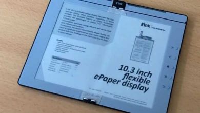 E INK dévoile le nouveau design de sa liseuse pliante, comme un livre....