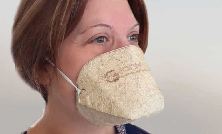 Géochanvre, un étonnant masque bio-compostable en fibres naturelles, 100% d’Origine Française